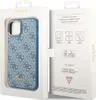The image shows the product packaging for a Guess iPhone 14 Pro case, with the case itself visible inside. Produktbild-Vorschau