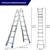 Sprossen-Mehrzweckleiter APOLLO | 3-in-1 Aluminiumleiter | Produktbild-Vorschau 3