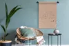MuchoWow® Wandteppich Wandbehang Elefant - Einfach - Linie Produktbild-Vorschau 5