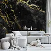 Selbstklebende Folie Fototapete - Black Elegance 392x280 cm Produktbild-Vorschau 1