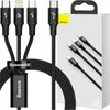Baseus Rapid Series 3-in-1 USB Type-C Cable  PD 20W 1.5m Anteprima dell’immagine prodotto 1