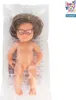 Puppe Mädchen mit Downsyndrom und Brille 38cm hellhäutig Produktbild-Vorschau 4