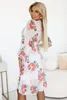 Vestido NUMOCO 388-3, estampado de flores de colores. Vista previa de la imagen del producto 9