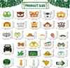 60PCS Animal Photo Booth Props Kit Paper Fun Jungle Party Náhled obrázku produktu 6
