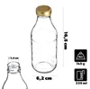 KADAX Set van 10 glazen flessen van 330 ml met schroefdop Productafbeelding-voorbeeld 4