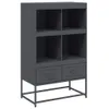 Highboard Anthrazit 68x39x111,5 cm Stahl Produktbild-Vorschau 1