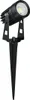 A black outdoor spotlight with a spike for ground placement. Anteprima dell’immagine prodotto
