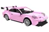 A pink toy sports car on a white background. Voir les images du produit