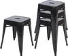 4er-Set Hocker HWC-A73, Metallhocker Sitzhocker, Metall Produktbild-Vorschau 1
