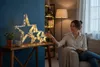 Set di 3 stelle in legno a LED – Decorazioni natalizie in Anteprima dell’immagine prodotto 2