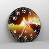Wanduhr - Rund - Glasuhr - Drache Rock Kreatur - 30x30cm - Produktbild-Vorschau 4