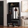 MODFU Flurgarderoben-Set Kleiderschrank mit Türen und Produktbild-Vorschau 3