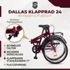 Dallas Bike Klapprad - 24 Zoll - Bordeauxrot-Schwarz - Produktbild-Vorschau 4