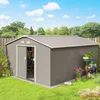 Outsunny Gerätehaus 12,4 m² Gartenhaus mit Pultdach, Produktbild-Vorschau 2
