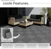 An outdoor patio set with furniture and flooring, showcasing the product's features. Náhled obrázku produktu