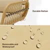 Set di mobili da giardino BEALIFE da 3 pezzi per balcone e Anteprima dell’immagine prodotto 4