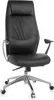 Chaise de bureau en cuir véritable noir Chaise de bureau Voir les images du produit 3
