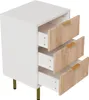 ProximaX Nachttisch 2er Set, Weiß & Naturholz, 3 Produktbild-Vorschau 11