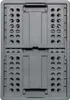 A top-down view of a gray folding crate. Produktbild-Vorschau