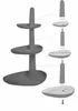 Weiße Bambus 3-stöckige Kuchenplatte 45x35x30 cm Produktbild-Vorschau 6