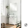 Spiegelschrank Möbelpartner Basic 70 x 16 x 70 cm weiß Produktbild-Vorschau 4