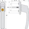 ABUS FG210 W, Klamka blokująca okno, Biały, Podgląd zdjęcia produktu 5