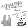 Clip für Lichtschläuche 10er Set - (12-13mm) - 2,5x2,5cm - Parallelverlegung Produktbild-Vorschau
