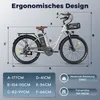 Ebike 26 Zoll e Bike Herren 36V 20.3Ah Akku Elektrofahrrad Produktbild-Vorschau 16