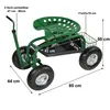 Gartenhocker Rollsitz Gartensitz Fahrbarer Gartenrollsitz Produktbild-Vorschau 6