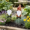 2er Set Gartenstecker Zwerg H48cm Metall Beetstecker Gnom Produktbild-Vorschau 3