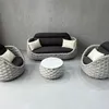 set di 4 mobili da giardino in polyrattan - 2 sedie Anteprima dell’immagine prodotto 10