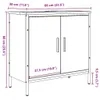 vidaXL Mobile lavabo Artisan rovere 60x30x60 cm materiale a Anteprima dell’immagine prodotto 8