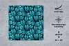 MuchoWow® Mauspad Mousepad Dschungel - Blau - Blatt - Produktbild-Vorschau 3