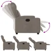 vidaXL Relaxsessel Taupe Stoff Produktbild-Vorschau 4