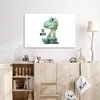 MuchoWow® - Leinwandbilder - Drache - Sei mutig - Zitat, Produktbild-Vorschau 4