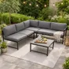 DEGAMO Funktions Lounge Set Ecklounge MONTANA, Aluminium Produktbild-Vorschau 2