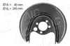 AIC Spritzblech Bremsscheibe für VW POLO (6N2) Hinten Links Produktbild-Vorschau 1