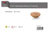 A product image showing a cork balance ball with dimensions and safety information. Produktbild-Vorschau
