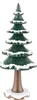 A decorative miniature Christmas tree with snow accents. Produktbild-Vorschau