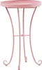BELIANI Balkontisch Rosa Eisen Rund ⌀ 40 cm Französisch Produktbild-Vorschau 1