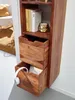 FineBuy Étagère murale avec tiroirs 35x150x30 cm Sheesham Voir les images du produit 5