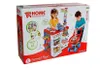 The image shows the retail packaging for a children's supermarket playset. Produktbild-Vorschau
