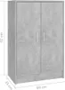 vidaXL Schuhschrank Betongrau 60x35x92 cm Holzwerkstoff Produktbild-Vorschau 12