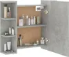 vidaXL Armadio a specchio con LED grigio cemento 70x16,5x60 Anteprima dell’immagine prodotto 5