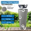 4rain Réservoir VASO DÉCOR 2en1 220 L, gris zinc incl. Voir les images du produit 3