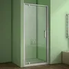 90x185cm Duschabtrennung  5mm ESG Sicherheitsglas Mattgrau Produktbild-Vorschau 1