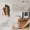 A collage of lifestyle shots showcasing wooden crates used for decoration and storage, with text highlighting versatility and sustainable style. Produktbild-Vorschau