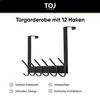 TOJ Living Türgarderobe - 43CM - 12 Haken - Türhaken - Produktbild-Vorschau 3