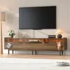 Mobile TV Merax con grotta per gatti, illuminazione LED, Anteprima dell’immagine prodotto 2