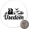 Huuraa Magnet Usedom Strandmotiv 59mm Kühlschrankmagnet Produktbild-Vorschau 1